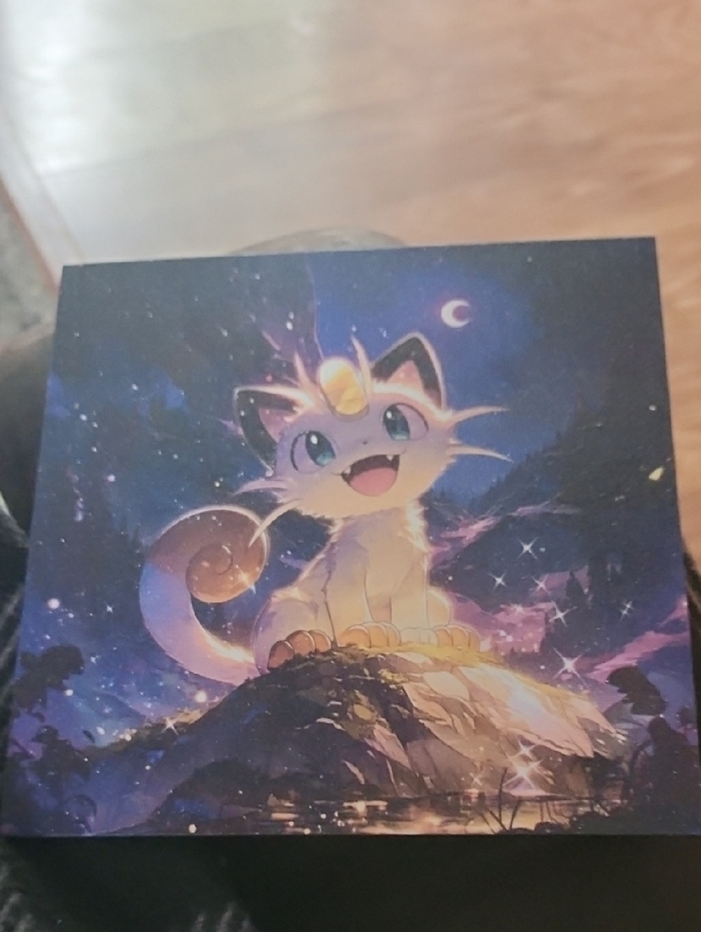 Pokemon Meowth Artboard- Purple, Blue, Gold